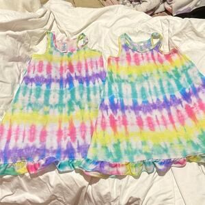 Children’s Place S 5/6 tye dye nightgown guc well loved 2 identical